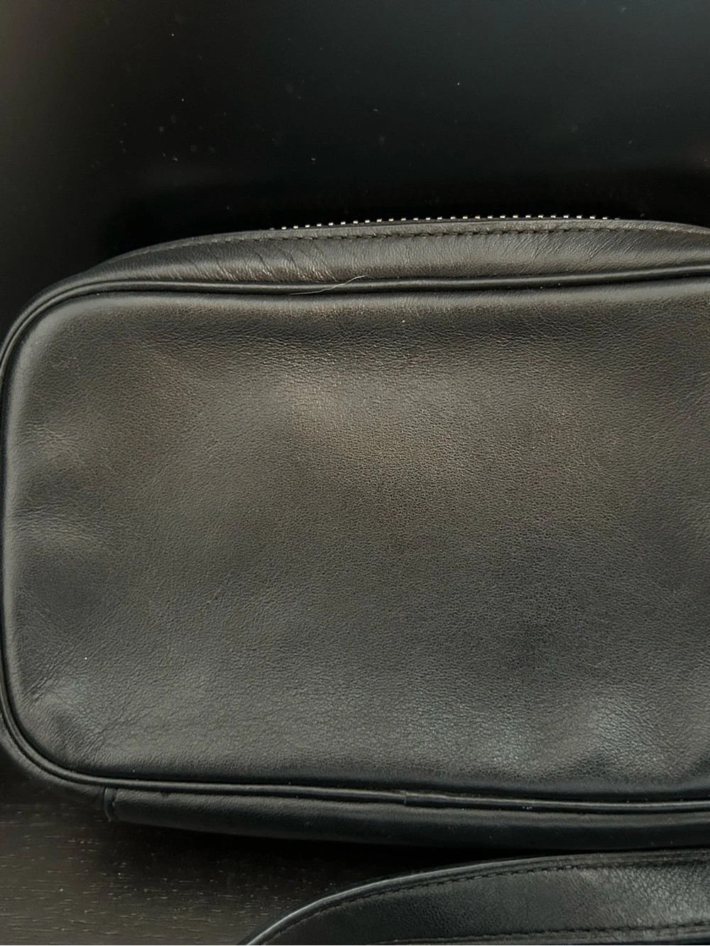 Coach Black Leather Belt Bag with Front Pocket - Picture 3 of 11